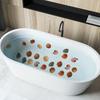 1 Set of 6 Anti Slip Bathtub Stickers - Beach Shell Conch Pattern Stickers, Bathroom Floor Waterproof Frosted Bathtub Stickers