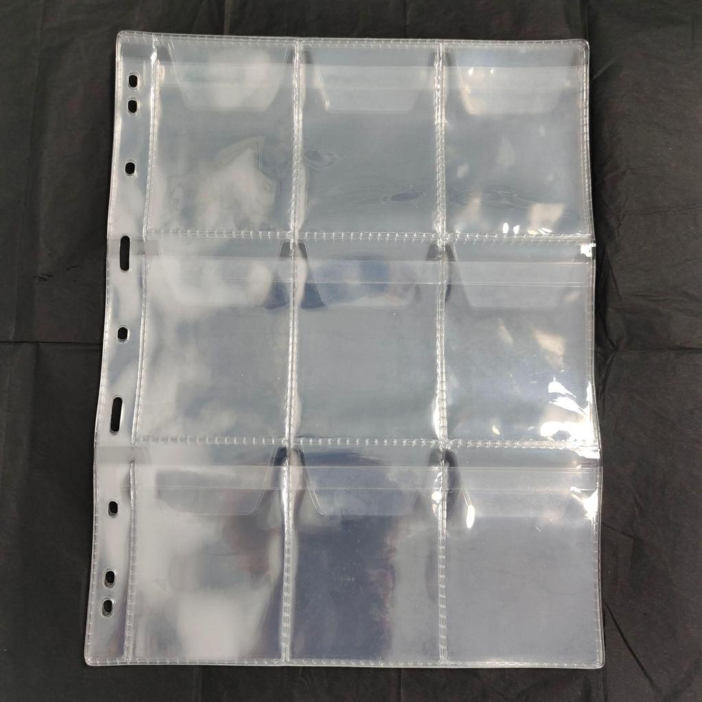 9-Hole 12-Pocket PVC Coin, Currency, Stamp & Ancient Coin Album - Portable Storage