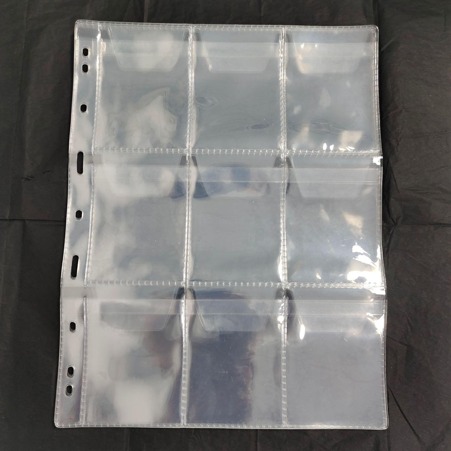 

Альбом для монет, банкнот, марок и старинных монет из ПВХ с 9 отверстиями и 12 карманами - Портативное хранение