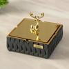 Household simple living room light luxury creative office fly ash ashtray tissue box desktop decoration storage accessories