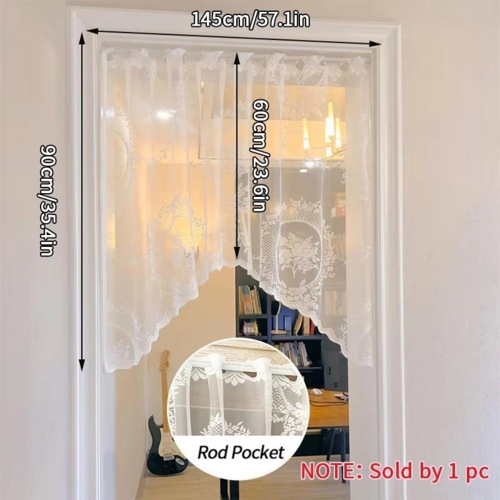 Short Kitchen Curtains Curved Half Curtain Fashion Window Curtain  Window Scarf
