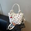 New trendy girl handbag fashion commuter cherry tote bag niche printed texture shoulder bag armpit bag