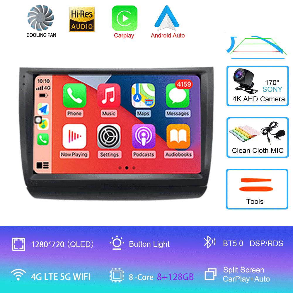 Car Radio Android 14 Carplay Auto WIFI+4G For Toyota Prius 20 2002-2009 Multimedia Video Player GPS Navigation Stereo Head Unit