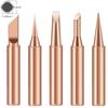 5 Pieces Set Soldering Irons Inside Hot Pure Copper Soldering Iron Head Set Electric Tip Soldering Iron Tip Electrical Work