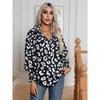 BITCED Women's Fashion Casual Long Sleeve POLO Neck  Blouses & Shirts