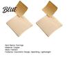 Long Earrings 1 Pair Women Geometric Design Sparkling Lightweight Drop