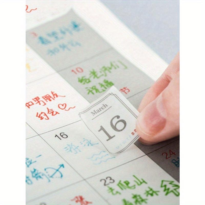365pcs Calendar Series Stickers Decoration Scrapbooking Paper Stationery Sticker Scrapbook Supplies Laptop Cute Stickers