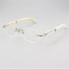 Fashionable Frameless Reading Glasses for Men High Definition Anti Blue Light Square Men Women Presbyopic Eyewear