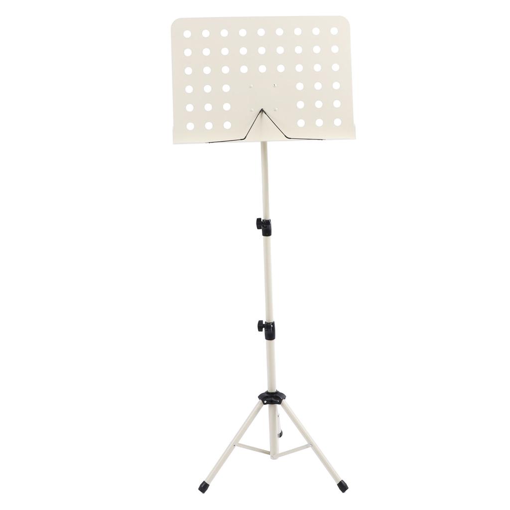 Folding Sheet Music Stand Height Adjustable Portable Music Score Stand for Violin Saxophone Beige