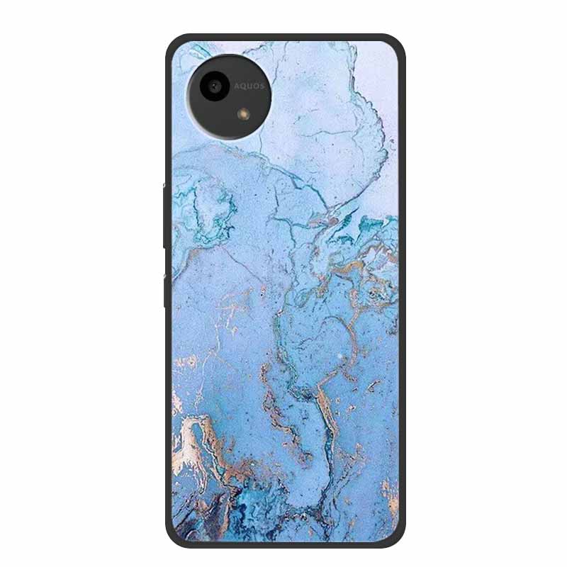 Case For SHARP AQUOS WISH4 Marble TPU Soft Silicone Back Cover SharpSmartphones SH-52E Phone Cases Protector Mica Painted Capa