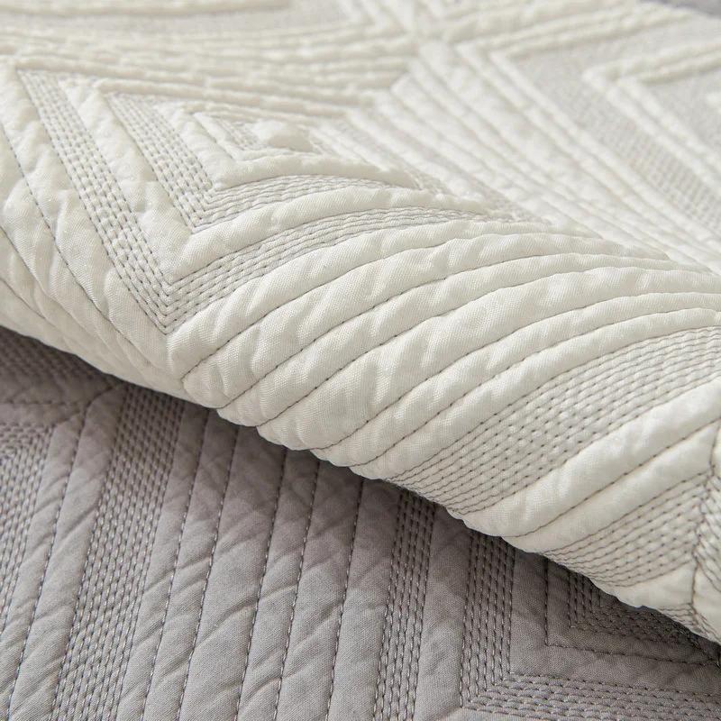 Non-slip Cushion for Living Room Sofa Cover Cream Wind Sofa Cover Pure Cotton Solid Color Embroidered Fabric Art Sofa Cushion
