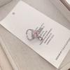 Lovely Rabbit Ear Adjustable Rings Bunny Zircon Jewelry Opening Rings