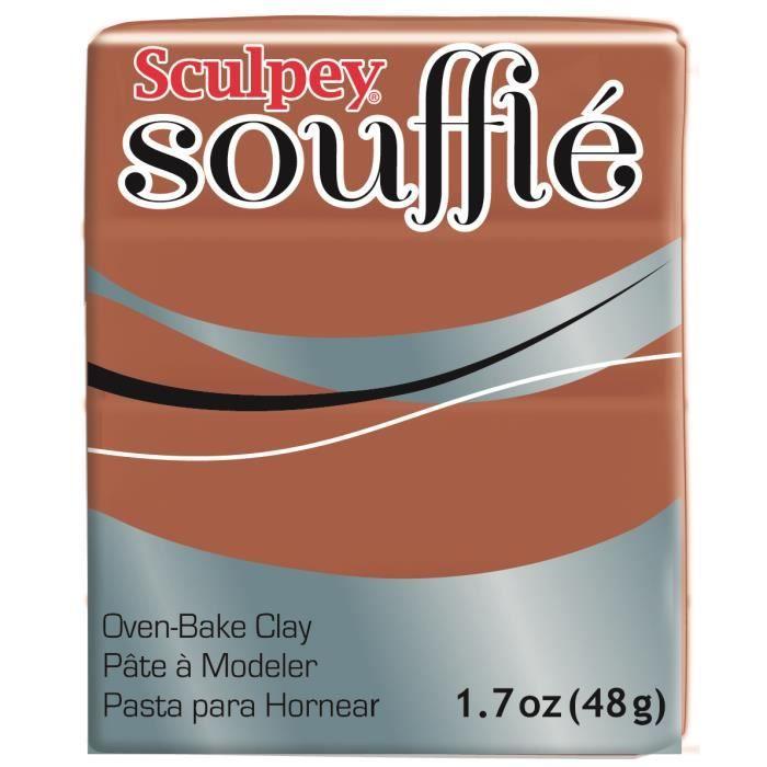 Polymer Clay - Sculpey - Soufflé - Cinnamon Color - 48g - Advanced Level