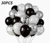 Set - 30 Pack Glitter Balloons for Party Birthday Wedding Decoration