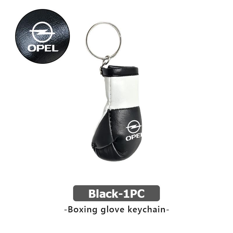 Trendy Boxing Gloves Keychains Gift Car Key Sport Backpack Pendant For Opel Meriva Mokka Grandland Vectra Zafira Vivaro Antara