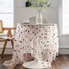 Elegant Lace Embroidery Tablecloth For Dining Table Decoration Polyester Fabric And Easy To Cleaning