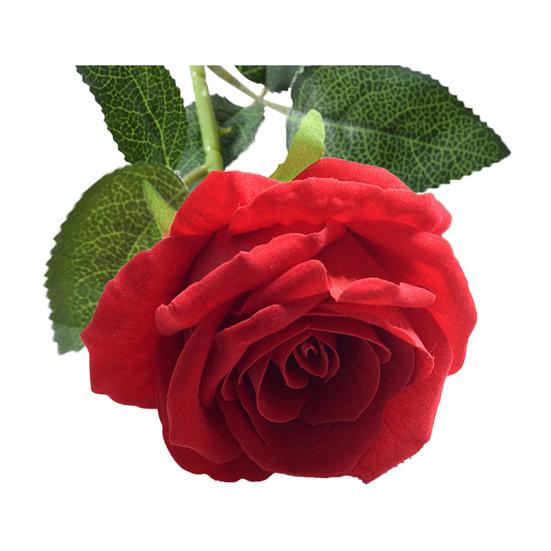 Artificial Rose Flower Realistic Long Stem Fake Silk Rose Bouquet for Party Home Wedding Centerpiece Office Table Decor