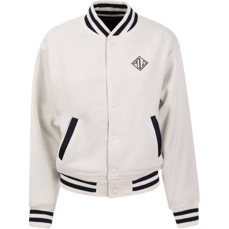 Polo Ralph Lauren SS24 Куртка однобортная двусторонняя с полосатой отделкой Женская куртка Белая 211924214-001