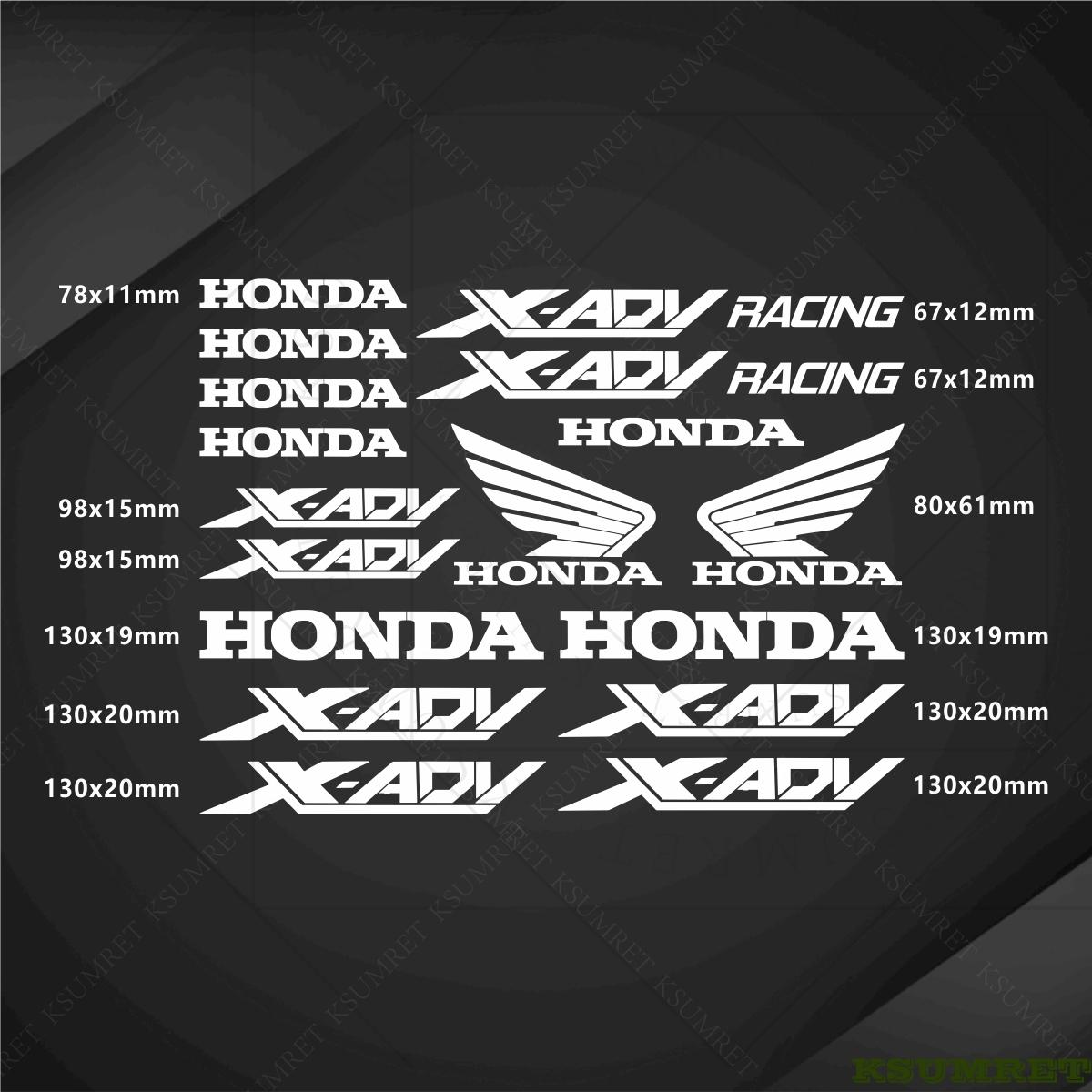 AAADL1 For Honda Motorcycle Stickers X-ADV Logo Decal Waterproof