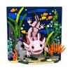New Desgin Starry Night Black Cat Flowers 3D Wall Art Building Blocks Micro Bricks Animals Model Creative Decorations Gifts Set