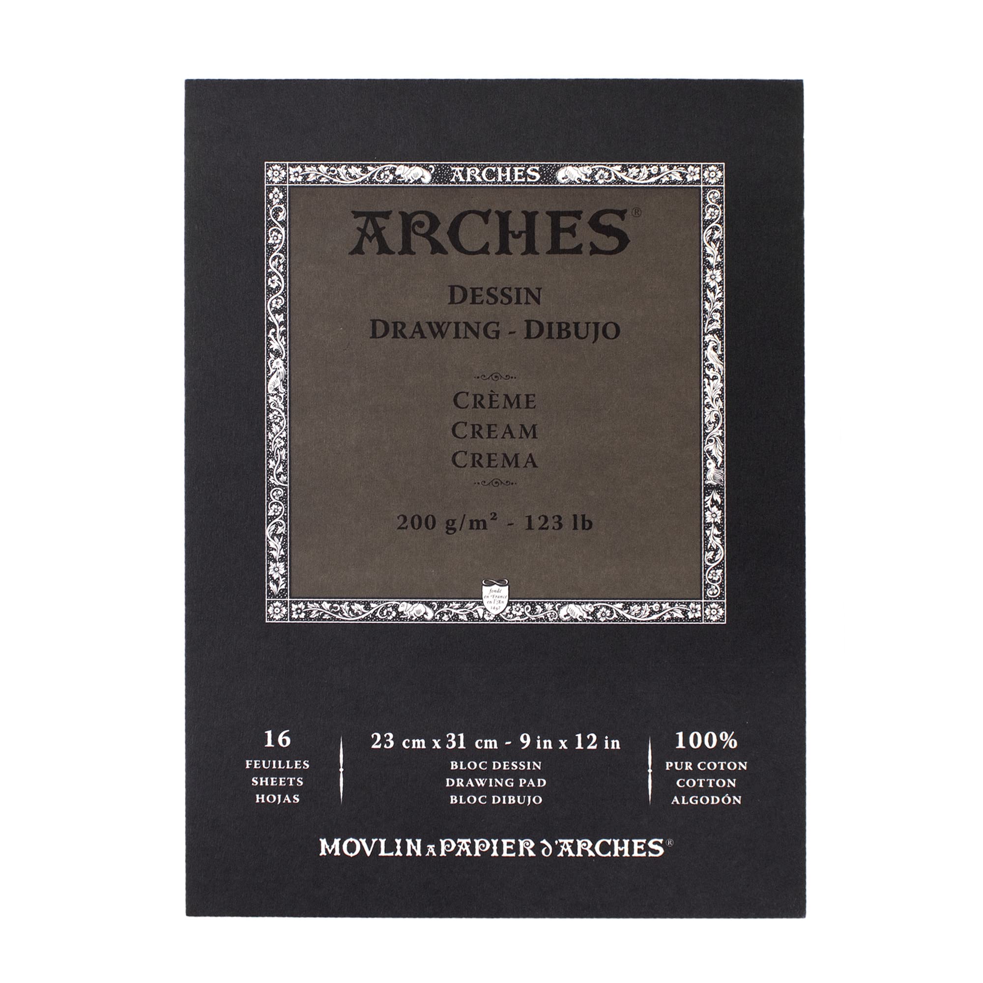 

Arches Drawing Pad Cream 23X31cm 16 sheets 200g/m2 (39574100)