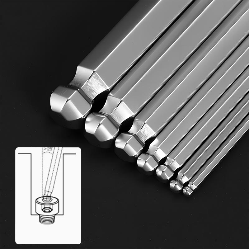 7 Pcs Allen Key Sets Hexagon Spanner Universal Hex Wrench Screwdrivers Six-Lens Ball Keys Hand Tools For Bicycle Repair