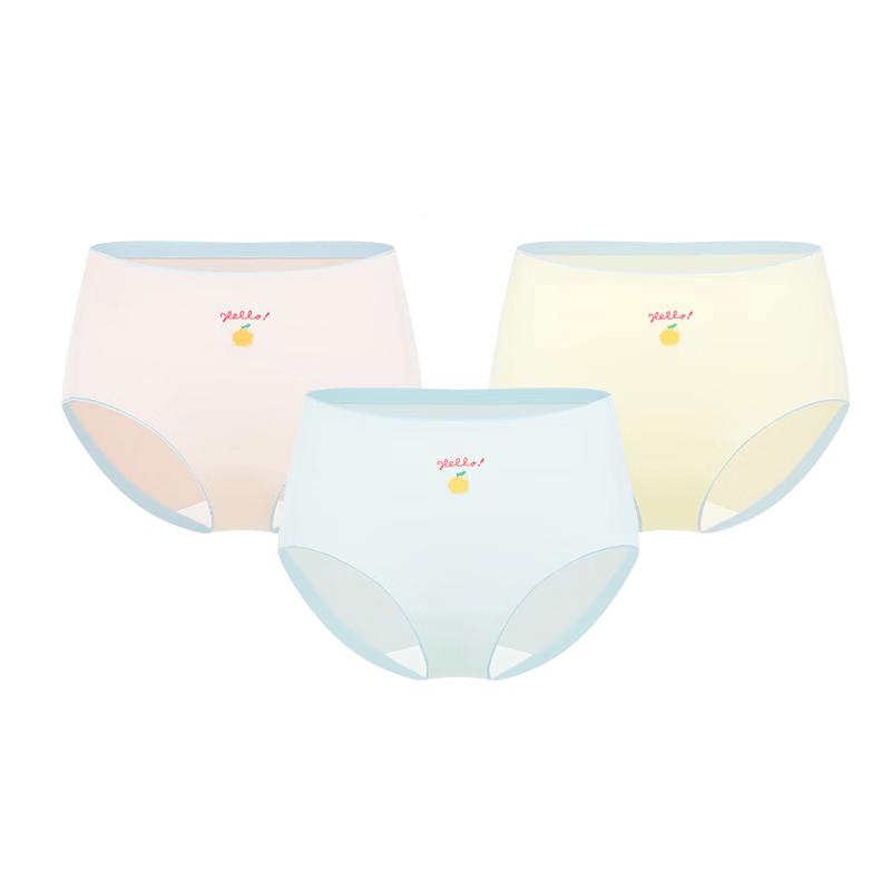 PurCotton Youth Antibacterial Seamless Cotton Underwear 3-Pack