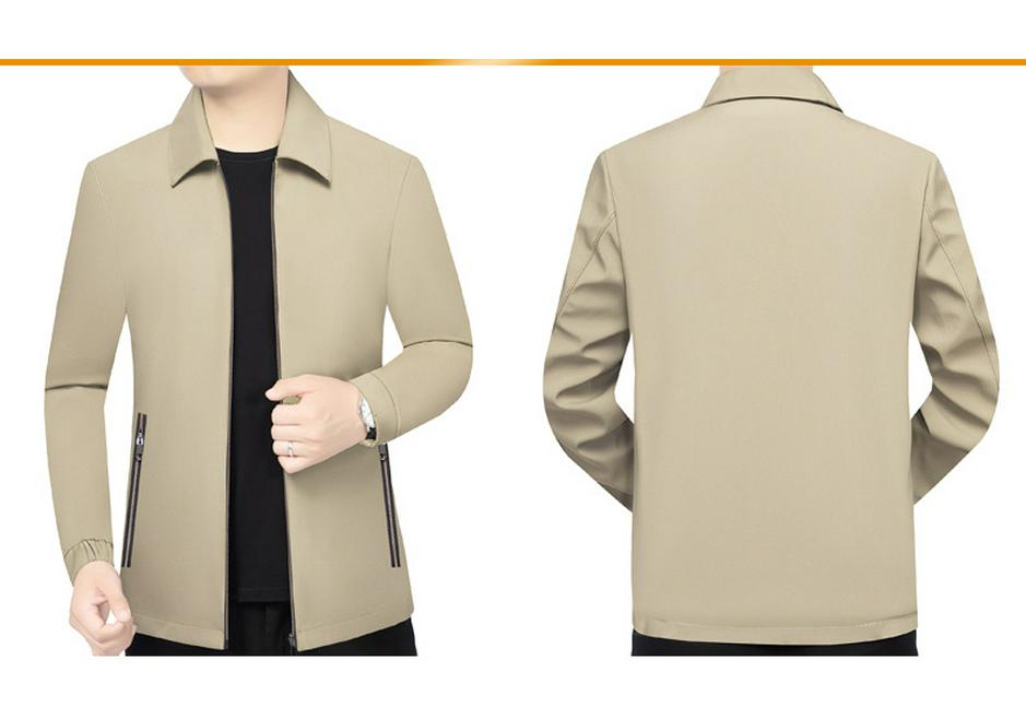 Men's 2026 Spring Fashion Business Casual Lapel Jacket - Versatile Solid Color Outerwear