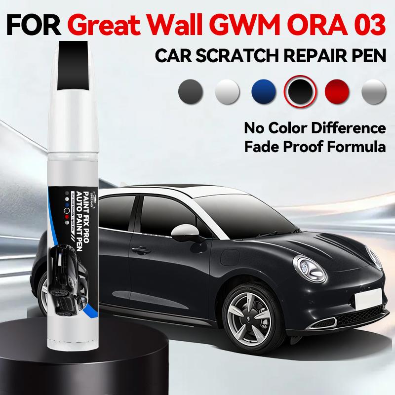 Heißes Auto Speziell für Great Wall GWM ORA 03 1990-2026 Lackreparaturstift Ausbesserungsstift Kratzerentferner DIY Autozubehör Schwarz Weiß