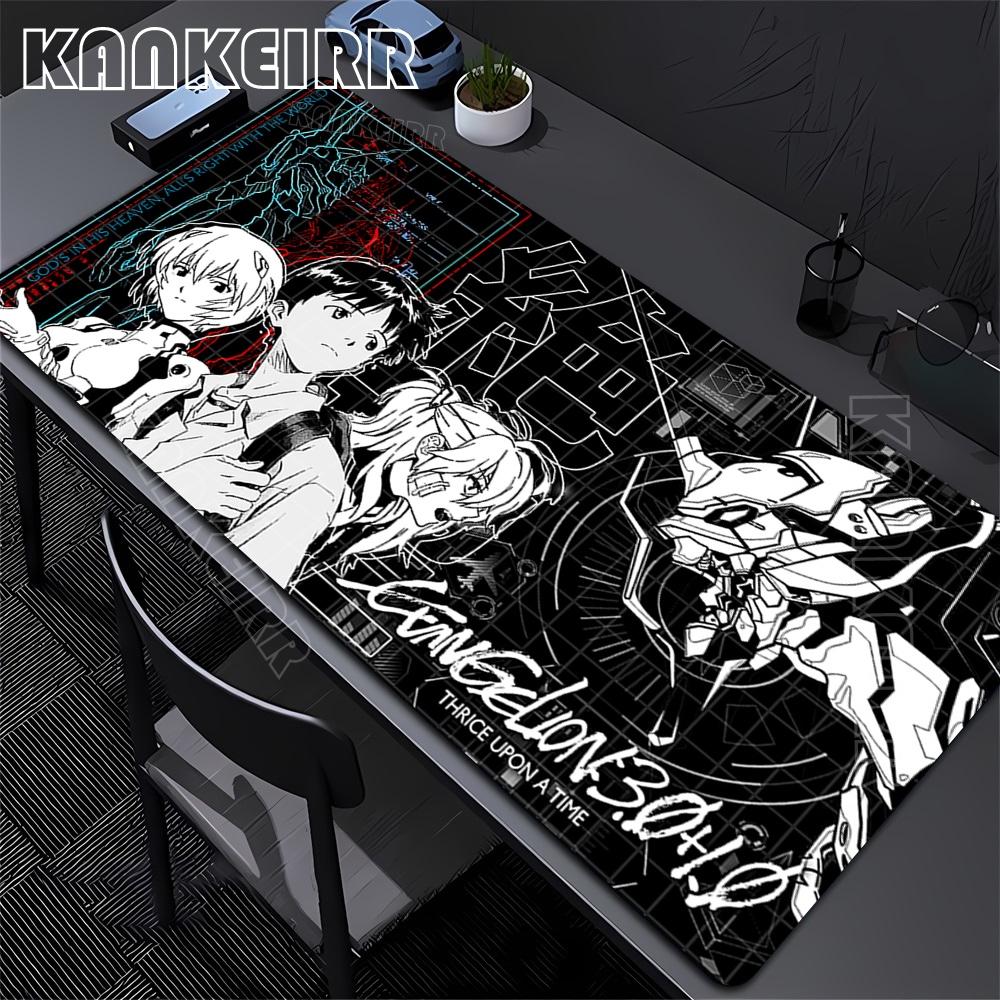 XXL Keyboard Gamer Mouse Pad Mouse Pads Large Gaming Mousepad Laptop Desk Mat Anime Girl Asuka Evangelions Mouse Mats