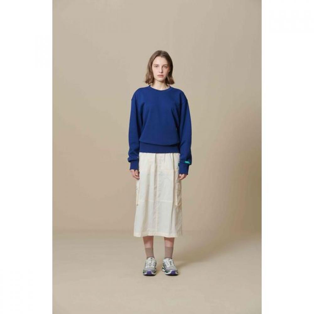 Animal Embroidery Wappen Sweatshirt Blue 090