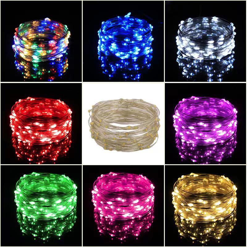 Solar-Powered LED String Fairy Lights - Waterproof Outdoor Copper Wire Christmas Decoration