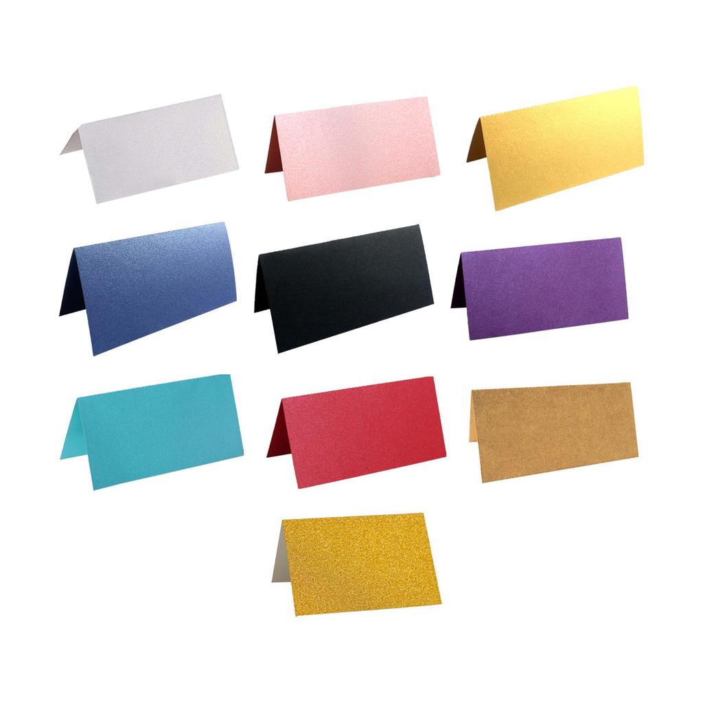 50Pcs Paper Place Cards Dinner Invitation Cards Name Tags Table Number for Reception Restaurant Anniversary Birthday Dinner