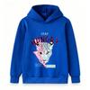 Kids Boys Girls Pullover Hoodie Cool Leopard Lightning Print Stay Hungry Long Sleeve Casual Sweatshirt for Children