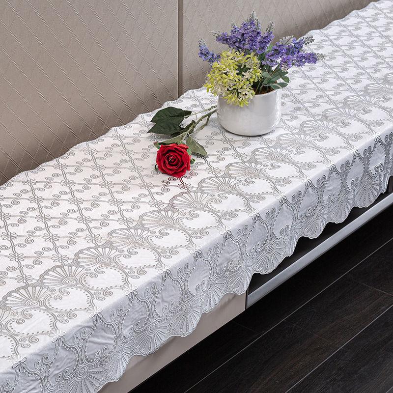 65cm Width TV Cabinet Tablecloth PVC Tablecloth Waterproof Shoe Cabinet Cloth Dressing Table Strip Plastic Dustproof Tablecloth