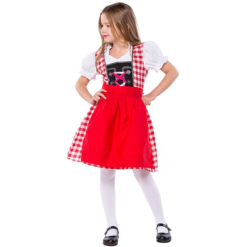 Kinder Mädchen Zimmermädchen Cosplay Feiertag Verkleidung Outfit Traditionell Deutsch Bier Schulaktivitäten Party Rollenspiel Kostüm