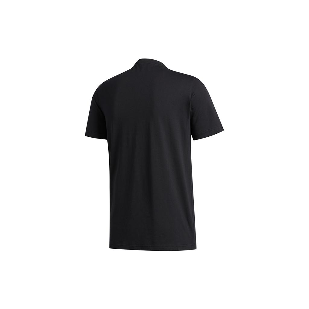 adidas T Shirts Men's Black Crew Neck Moderate Straight Fit GE4126
