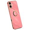 XINLI For iPhone 16 Plus Case Ring Kickstand Electroplating TPU Phone Cover