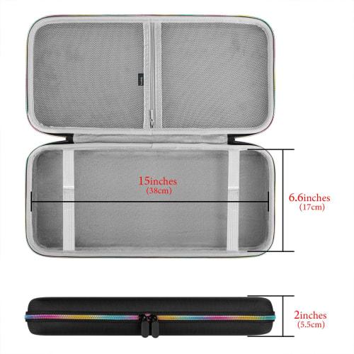 Geekria Keyboard Case, Storage Case, Compatible with Logitech G Pro and Razer Huntsman Tournament Edition Tenkeyless Wireless Mechanical Keyboards, Ca