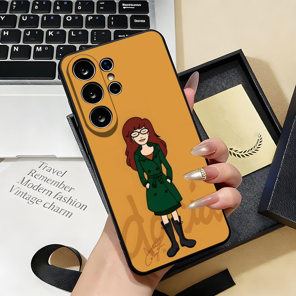 D-Daria Phone Case For Samsung S26 S25 S24 FE S23 S22 S21 Plus S20 Ultra Note20Ultra Black Soft Shell