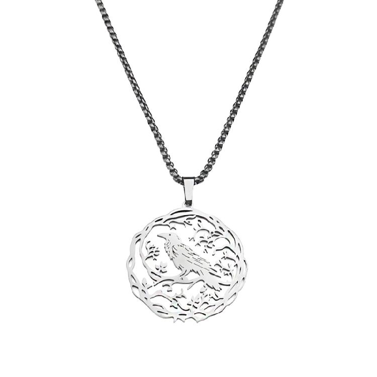 

Fashion Hummingbird Pendant Necklace 18K Gold Plated Neckchain Stainless Steel Jewelry for Anniversary Couple Gift