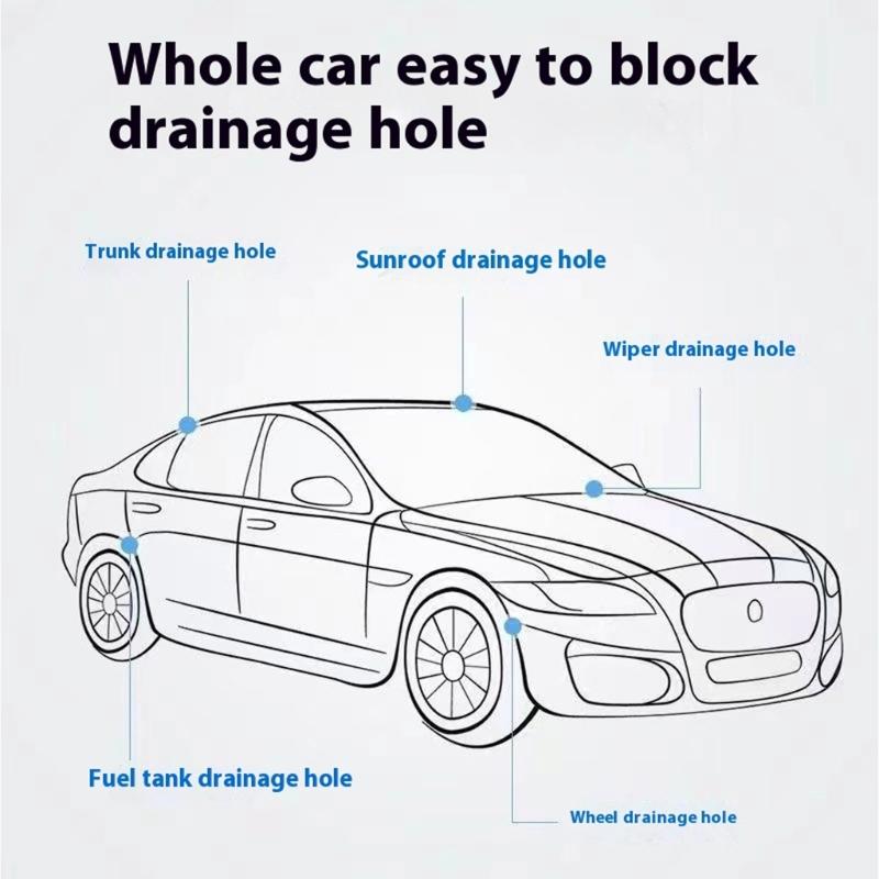 Flexibles Auto-Abflussreinigungswerkzeug Verstopft nicht Fahrzeugabflussentstopfer Runde Sonden Designs Werkzeug für Schiebedach Kofferraum Kraftstofftank