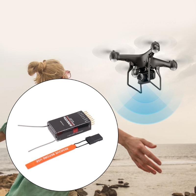 AR6100E 6 Channel Aircraft Receiver Support DSM2 Compatible DX6I DX7 DX8 DX18 DSX6 DSX9 Wide Compatibility