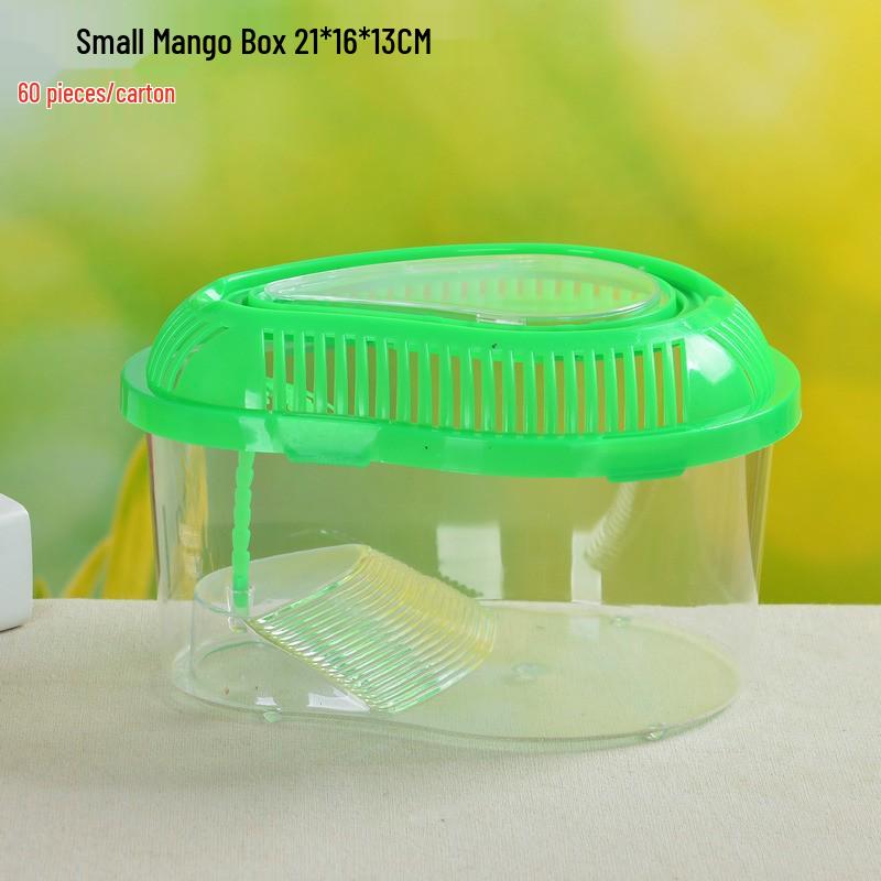 Transparent Handheld Pet Breeding Box - Large, Medium & Small Sizes for Turtles, Goldfish, or Hamsters.