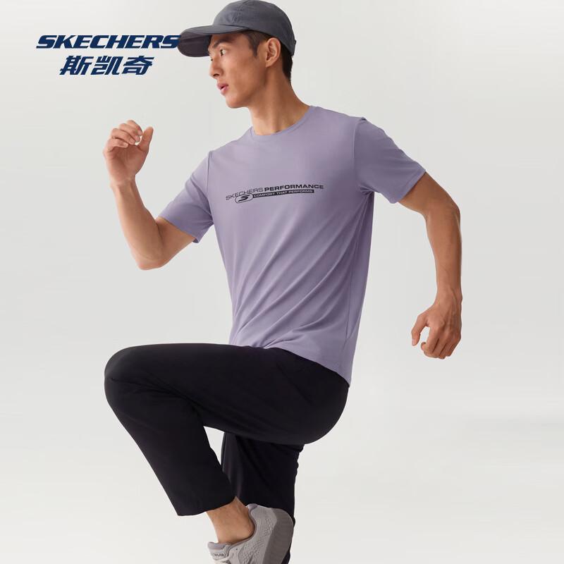 Skechers Men s Moisture-Wicking Knit T-Shirt P226M257 L