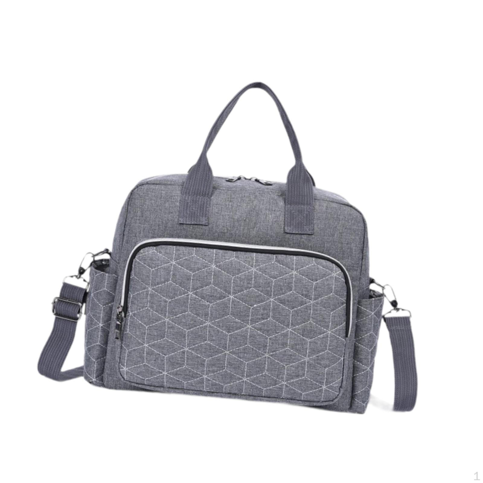 

Сумка для подгузников Tote Baby Handbag Travel for Mom Toys Shopping серый