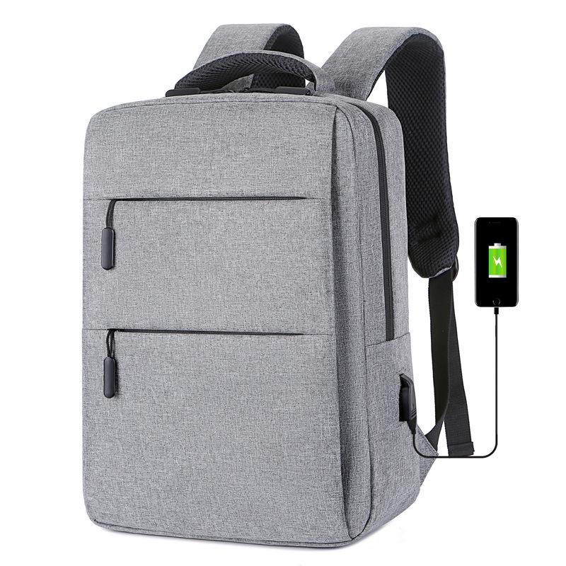 Cross-Border Business Computer Backpack with USB, 17.3" & 15.6" Sizes, Outdoor Use, Custom Logo Option