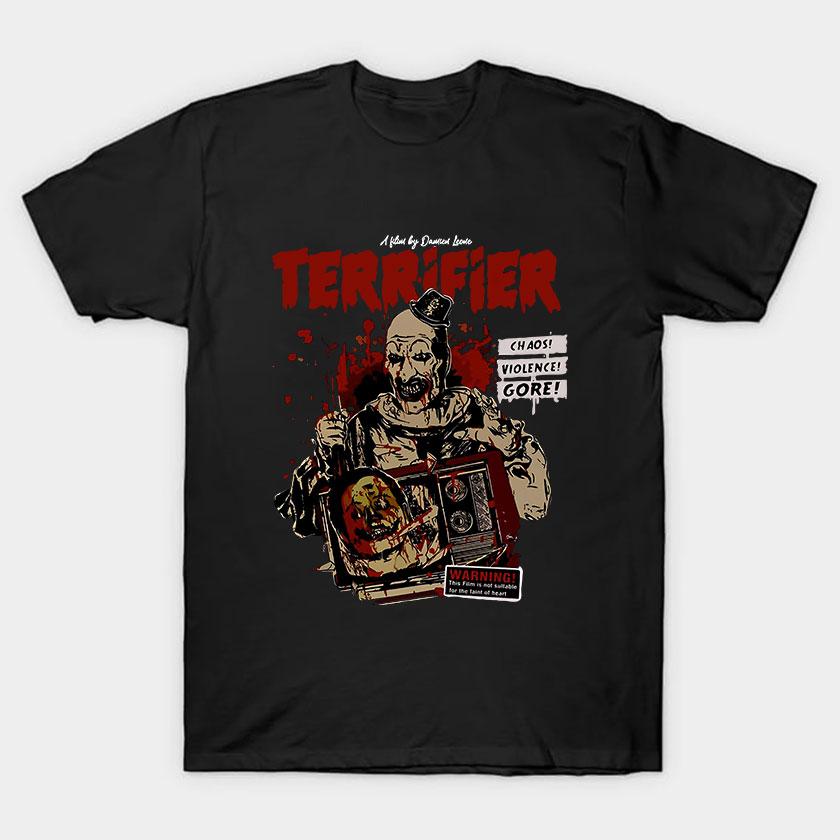 The Clown Greatest Kills Tour Season Halloween Evil Vintage Horror Movie Terrifier Retro Scream Film Printed T Shirt for Men