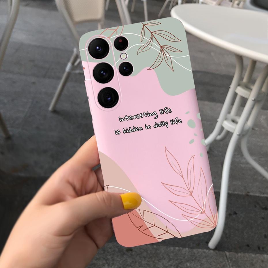 Silicone Case For Samsung S23 Ultra 5G Phone Cases Lovely Printing Soft TPU Cover For Samsung Galaxy S23 S 23 Plus S23+ Coque