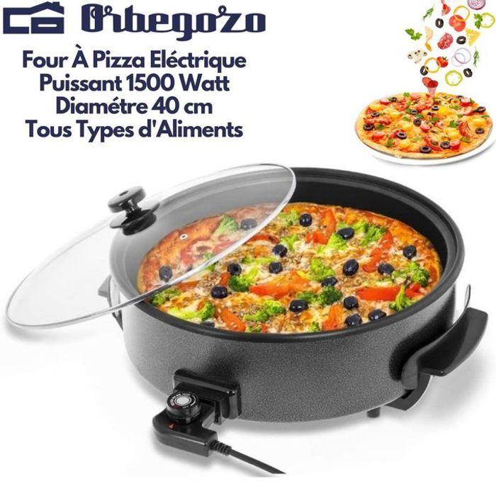 Casserole À Pizza Électrique - Orbegozo - PZ-8100 - 1500W - Diamètre 40 Cm - Noir